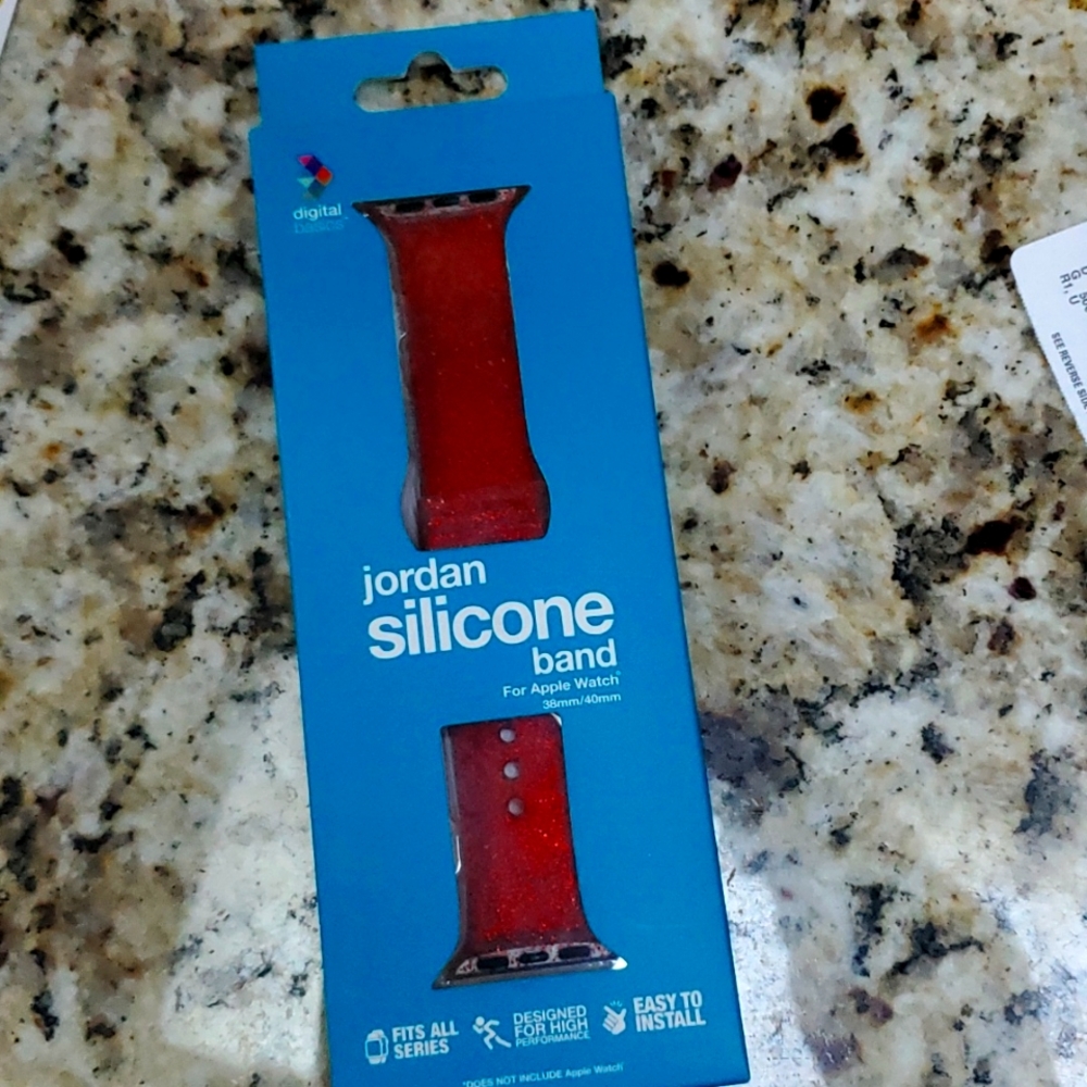Red Glitter Apple Watch band